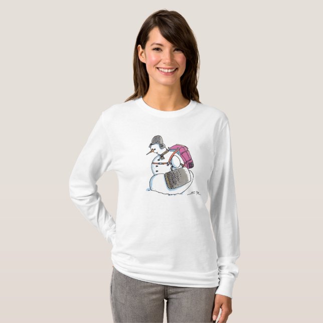Mochila Snowman camisa comprida (Frente Completa)