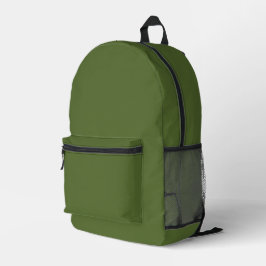 Mochila verde-oliva escura