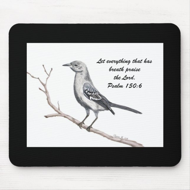 Mockingbird Inspirational Mousepad do Texas (Frente)