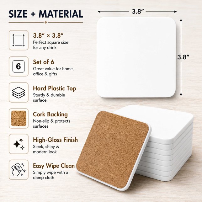 Mockup de Porta-Copos em Branco | Porta-Copos Quad (Criador carregado)