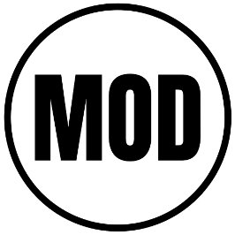 MOD - Adesivo circular clássico de modesto