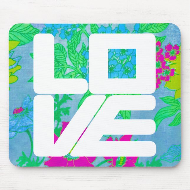 Mod LOVE Mousepad on Floral (Frente)