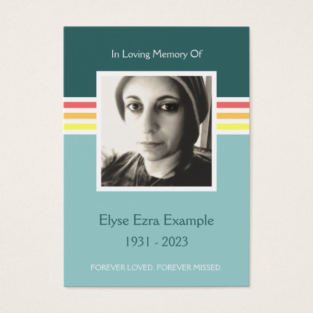 mod memorial card (Frente)