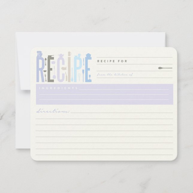 Mod Stock A Placa De Receita Do Chá de panela Da C (Frente)