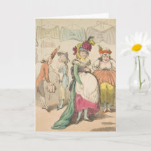 Moda - Cartão de Saudação Dobrado