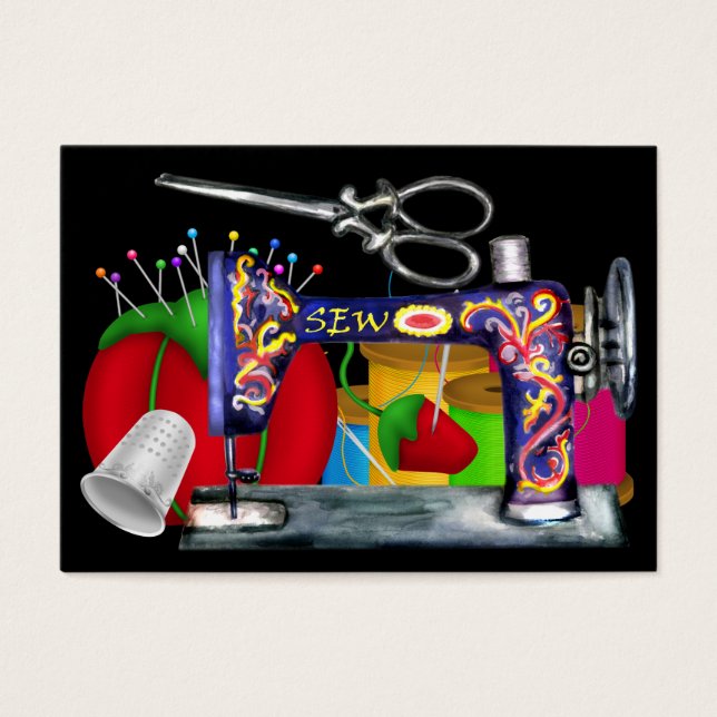 Moda - Cartão/Etiqueta Seamstress - SRF (Frente)