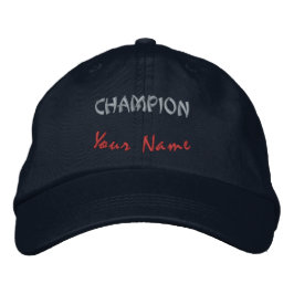 Moda de Campeão Personalizada - Boné Azul-Marinho