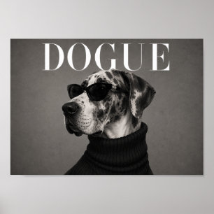 Moda de Dogue Alemão em Arte de Impressão