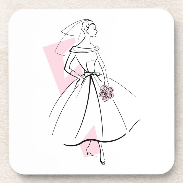 Moda de porta copos rosa cor-de-rosa (Frente)
