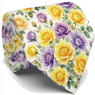 Moda de Primavera Gravata Floral para Casamento