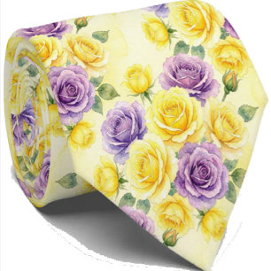 Moda de Primavera Gravata Floral para Casamento