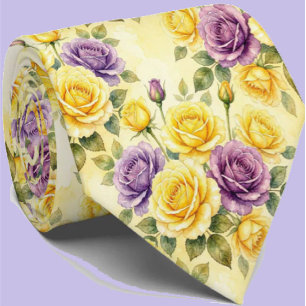 Moda de Primavera Gravata Floral para Casamento