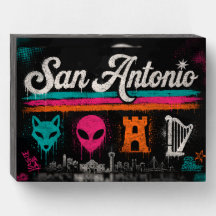 Moda de Rua Paisagem Urbana de San Antonio com Íco