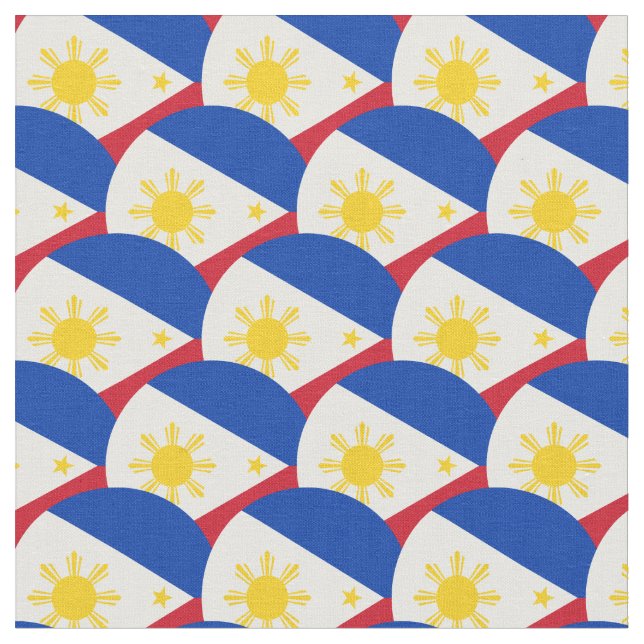 Moda do Tecido da Filipinas Flag e Filipinas (Detalhe)