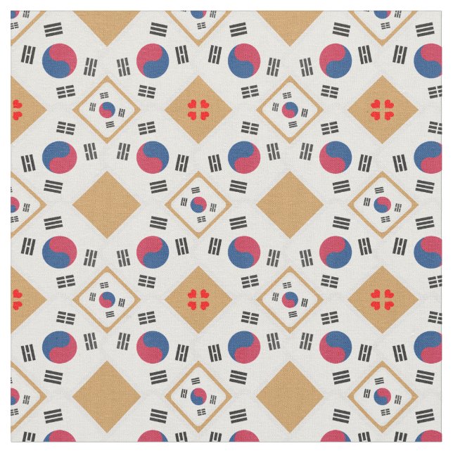 Moda do Tecido de tendências coreano Flag & South  (Detalhe)