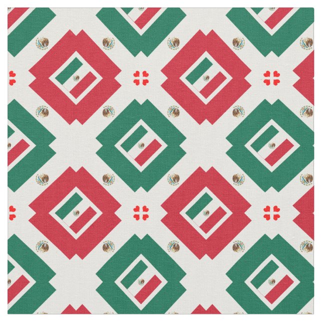 Moda do Tecido de tendências da bandeira mexicana  (Detalhe)