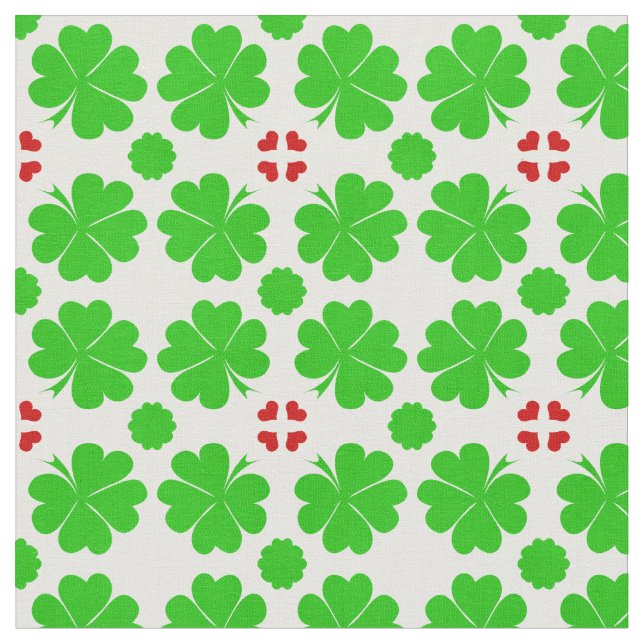 Moda do tecido de tendências Shamrock & Lucky Clov (Detalhe)