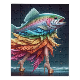 Moda Engraçada De Peixes Arco-Íris