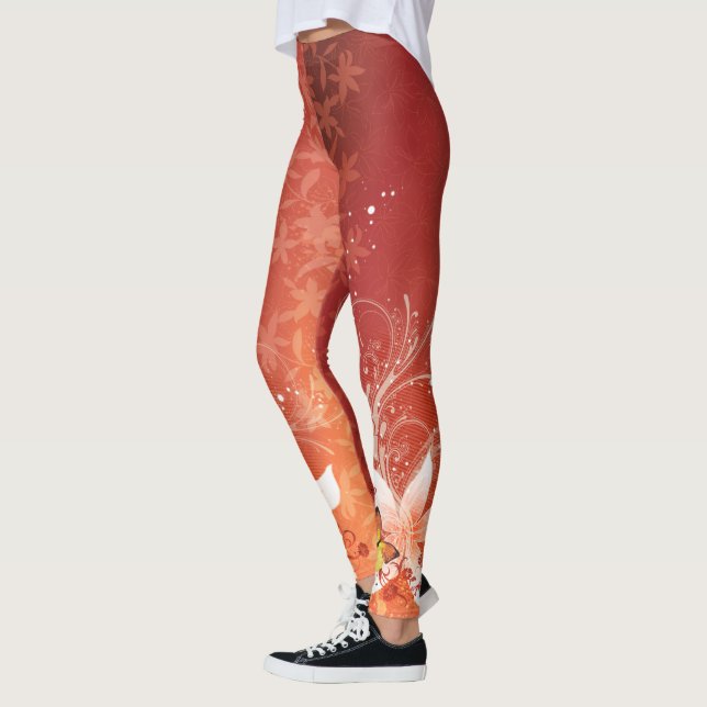 Moda Floral 11 Opções Leggings (Esquerda)