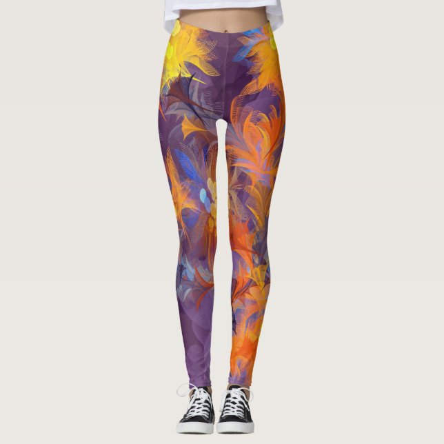 Moda Floral 16 Leggings (Frente)