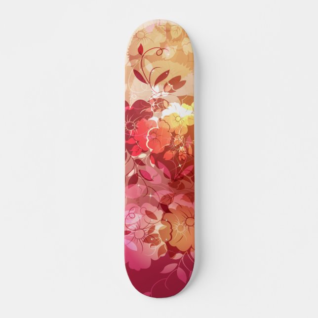 Moda Floral 6 skateboard (Frente)