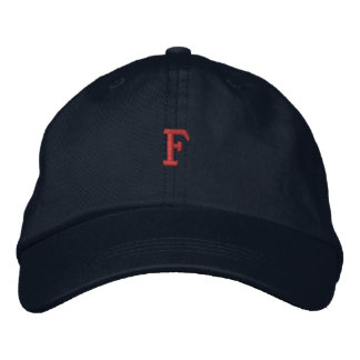 Moda Inicial F - Letra Monograma Elegante Boné