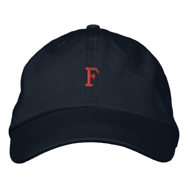 Moda Inicial F - Letra Monograma Elegante Boné (Frente)