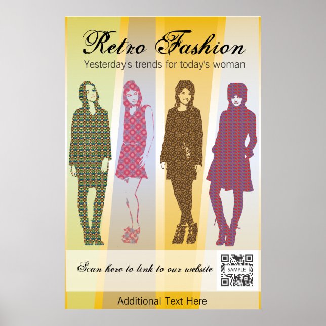 Moda poster Modelo de Retro (Frente)