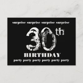 Modelo 30 SURPRISE Convite de aniversário
