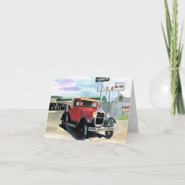 Modelo A Antiguidade do Carro Notecard (Frente)