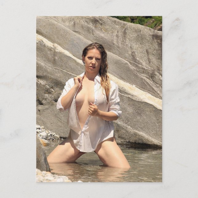 Modelo ao ar livre quente cartão postal de foto (Frente)