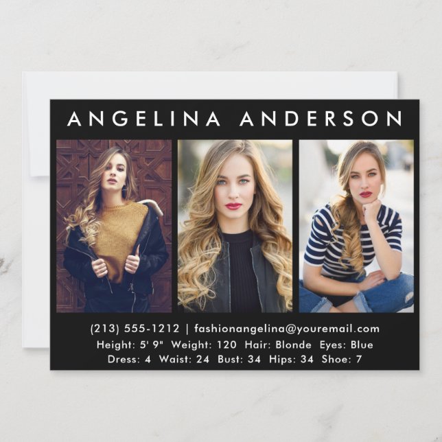 Modelo Ator 3 - Placa fotográfica comp - Frente pr (Frente)