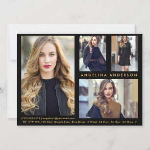 Modelo Ator 4 - Placa fotográfica comp - Frente Do