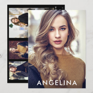 Modelo Ator Photo Pro Comp Card 5 Foto Back B