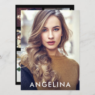 Modelo Ator Photo Pro Comp Card - 5 Fotografias Ba