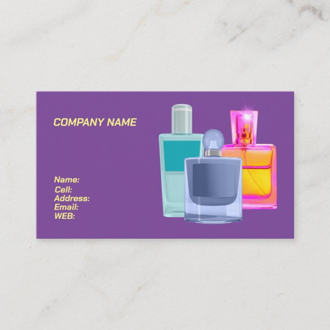 MODELO BÁSICO CARTÃO DE VISITA perfumes (Frente)