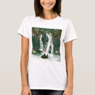 Modelo básico do t-shirt das senhoras -