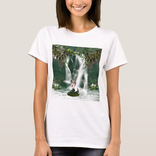 Modelo básico do t-shirt das senhoras - (Frente)