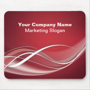 Modelo branco vermelho de Mousepad