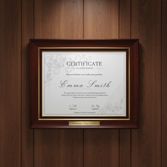 Modelo Clássico de Certificado de Conquista Elegan (Criador carregado)