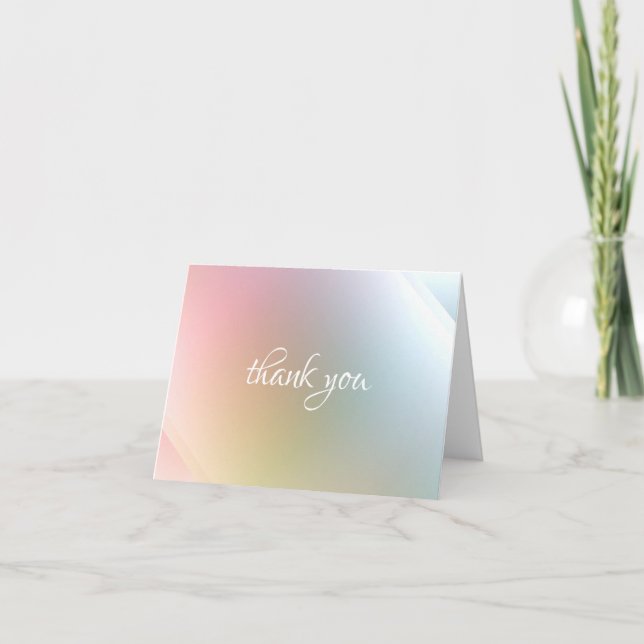 Modelo Colorido Abstrato Moderno de Agradecimento  (Frente)