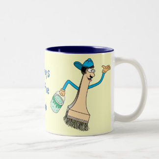 Modelo da caneca do pintor