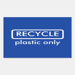 Modelo da etiqueta da Caixa do reciclagem