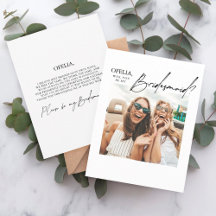 Modelo da placa de proposta da Photo Bridesmaid