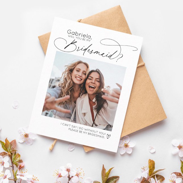 Modelo da placa de proposta de Bridesmaid de Fotog (Criador carregado)