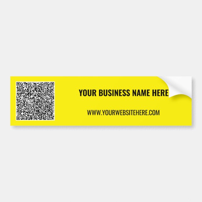 Modelo de adesivo de para-choque de código QR pers (Frente)