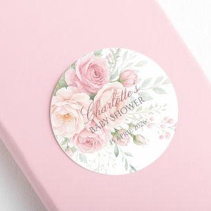modelo de adesivo floral de rosas cor-de-rosa suav