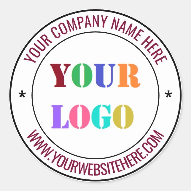 Modelo de Adesivos Empresariais com Nome de Logoti (Frente)