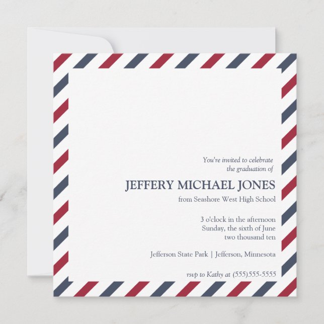 Modelo de Anúncio de Graduação em Faixa (Frente)