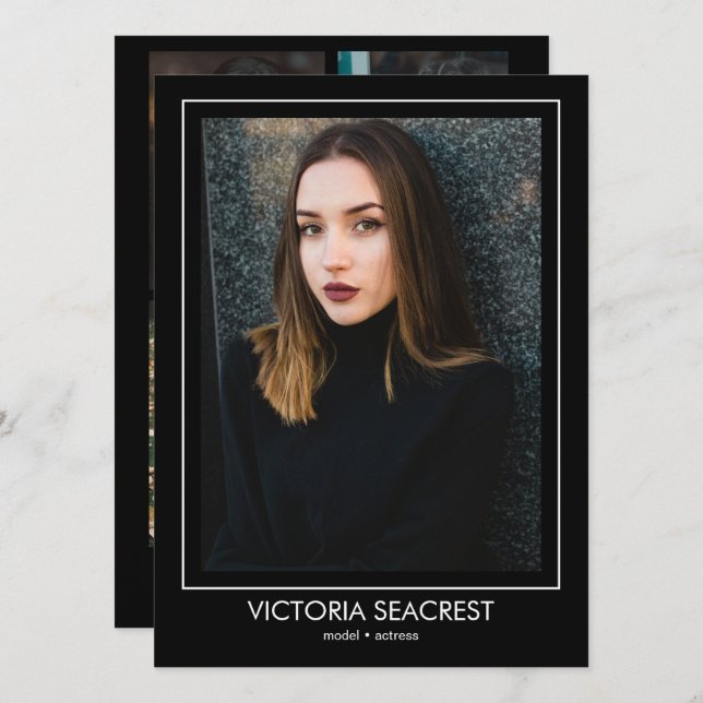 Modelo de Ator Borderline 5 Talento Comp Cartão ZE (Frente/Verso)